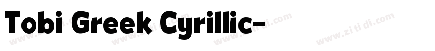 Tobi Greek Cyrillic字体转换
